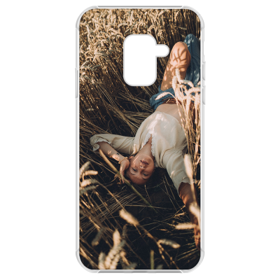 Samsung A8 2018 Picture Case - Clear Bumper